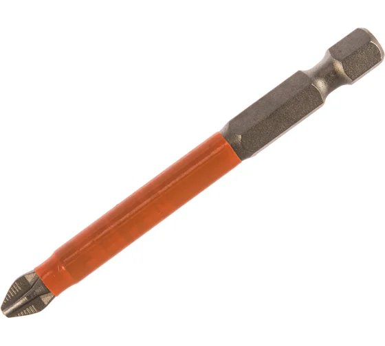 Бита Bohrer PH 2x70 мм Taiwan Type (сталь S2) намагниченные, с насечками (10 шт в блистере)