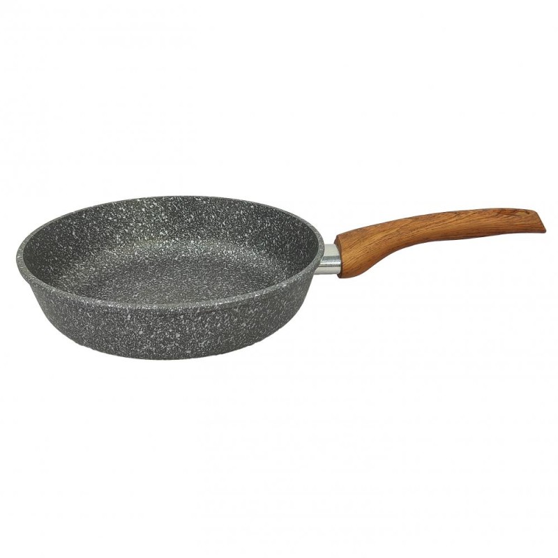 Сковорода алюминиевая 28 см без крышки пластик ручка Гармония Мрамор Горница арт. с2851мр