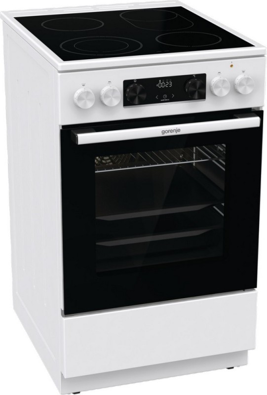 Электроплита Gorenje GECS5C70WA белый, 4 конфорки, 9.4кВт, 50х59.4см