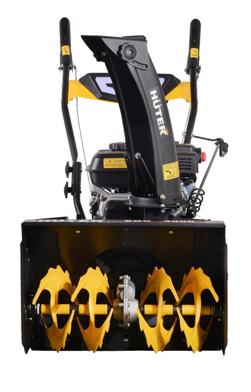 Снегоуборщик Huter SGC 4000 колесный, самоходный, 7л.с., ковш 56x42см, 4 вперед / 2 назад, руч старт
