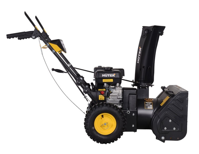 Снегоуборщик Huter SGC 4000 колесный, самоходный, 7л.с., ковш 56x42см, 4 вперед / 2 назад, руч старт