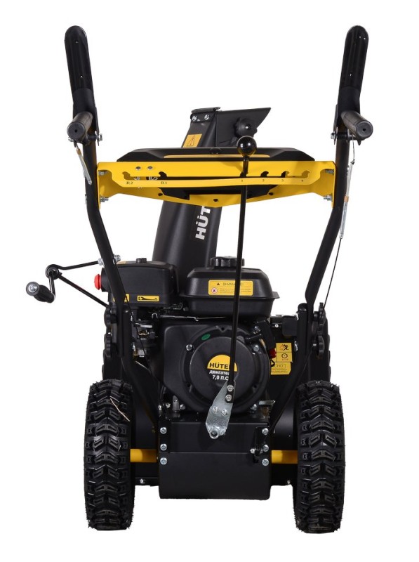 Снегоуборщик Huter SGC 4000 колесный, самоходный, 7л.с., ковш 56x42см, 4 вперед / 2 назад, руч старт