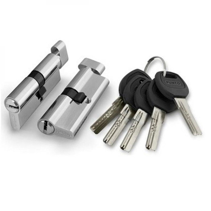 Цилиндровый механизм с вертушкой А202/90mm (40+10+40) SN мат.никель 5кл. арт. 31463