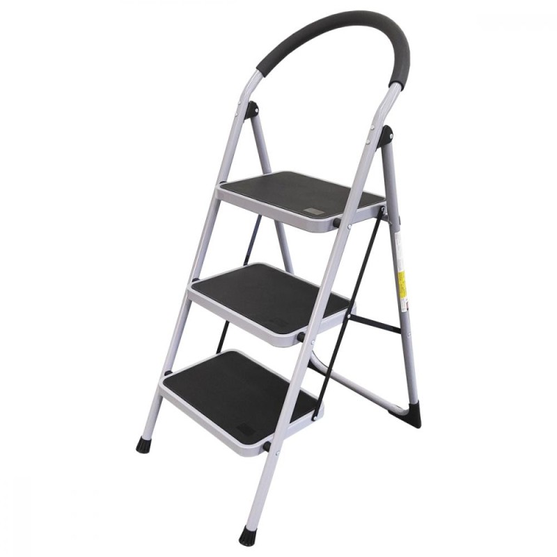 Стремянка 3 широкие ступени 110*64*47см вес 7,5кг сталь до 150кг Baizheng арт. JZ902-3B
