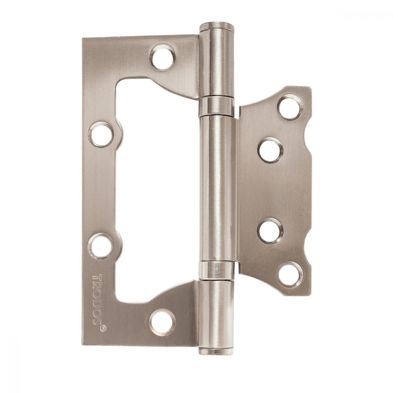 Петля универсальная 100х75х2.0 без врезки, б/к (никель) Vrata арт. 208311