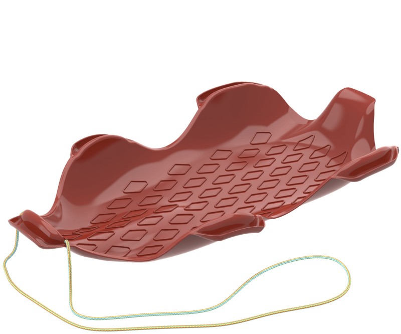 Санки пластиковые 950*650*130 мм спортивные ассорти Метеор Альт-Пласт