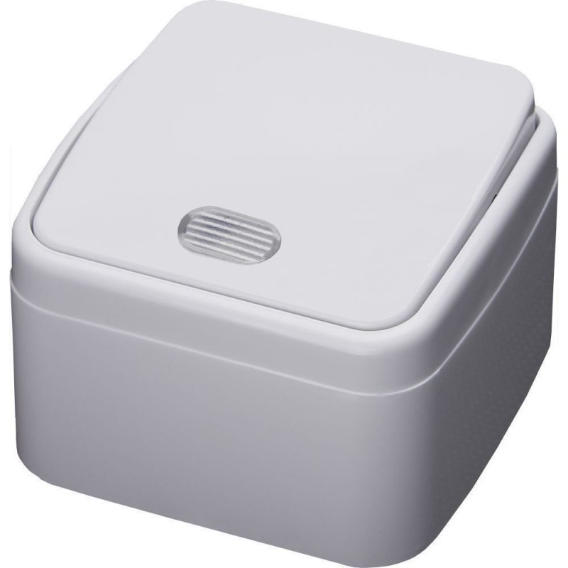 Выключатель 1-клавиш. индикатор STEKKER, PSW10-31-20, ОУ, 250В, 10А, IP20, серия Basic, белый 39029