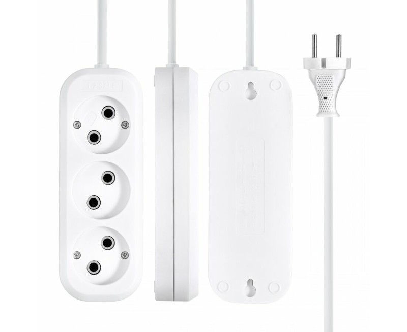 Удлинитель сет. 1-2.SALE ПВС 2х1 3роз.  5м 10А (корпус АБС-пластик) E1М 860460