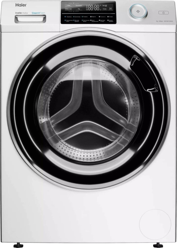 Стиральная машина HAIER HW70-BP12969AE белый/черный, 7кг 1200об/мин, 12 программ, 59.5х45.4см