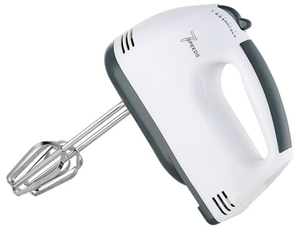 Миксер M-5310 белый/серый, мощность 200Вт, 7 скоростей