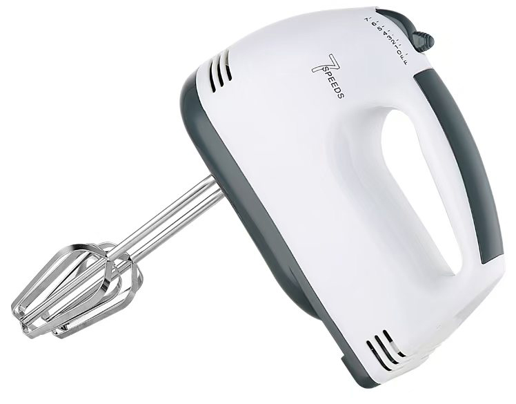 Миксер M-5310 белый/серый, мощность 200Вт, 7 скоростей