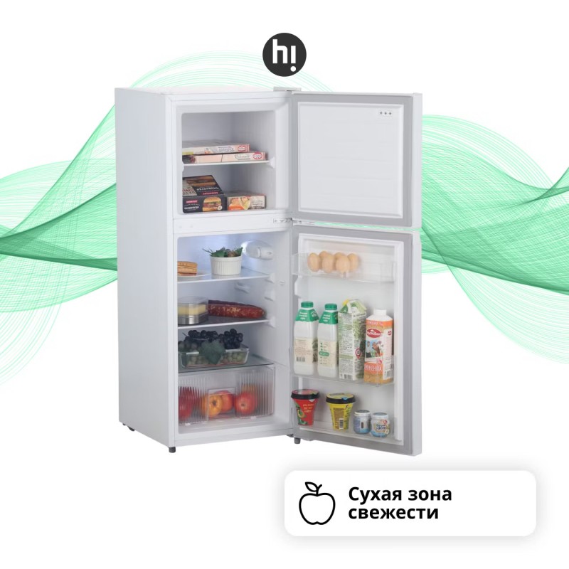 Холодильник Hi HTDN011950RW белый, 131/91/40л, A+, 119*47*51 см