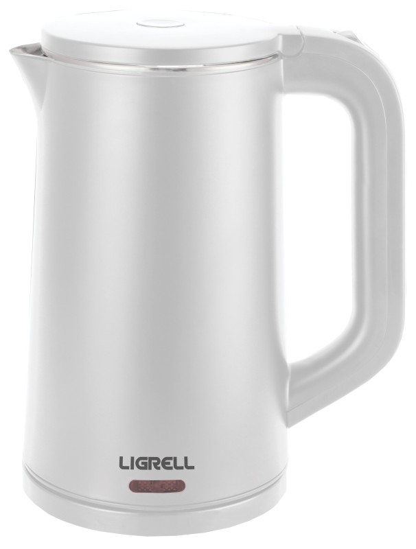 Чайник LIGRELL LEK-1727PS Белый, 1.7л, 2000Вт, двухстенный