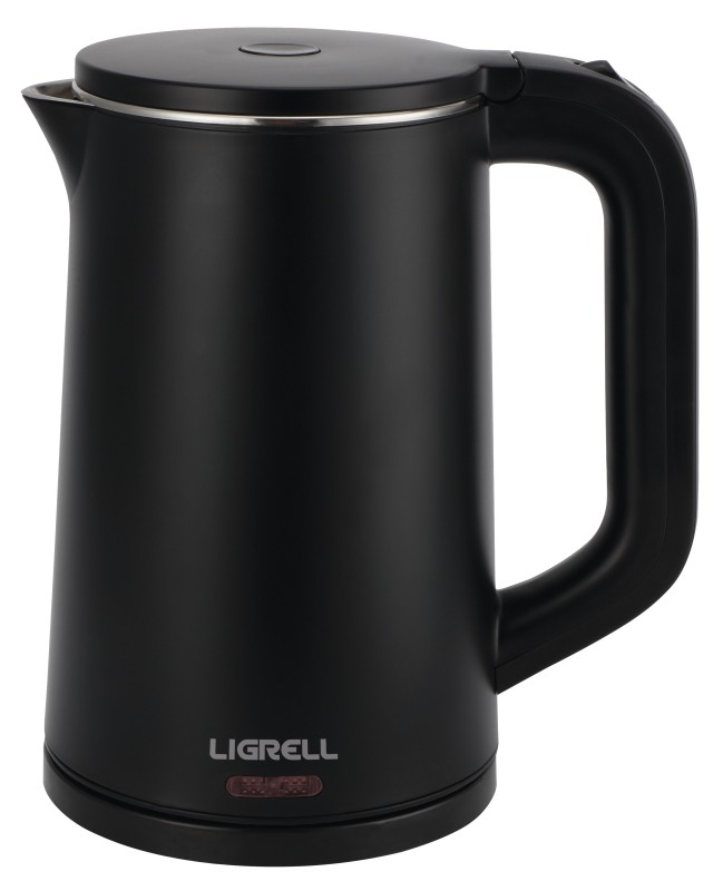 Чайник LIGRELL LEK-1727PS Черный 1.7л, 2000Вт, двухстенный