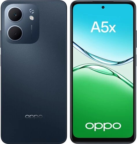 Смартфон OPPO A5x 128 ГБ синий 4/128Gb, 2 SIM, IPS, 90Гц, 6000мAч, 1604x720, камера 32 Мп, 4G, GP