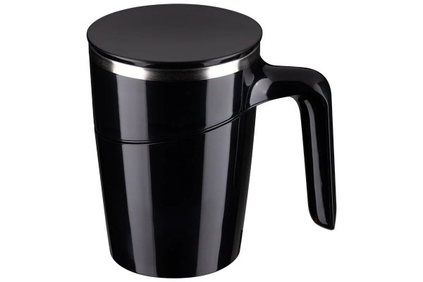 Термокружка Leonord MAGNIFIK черный, 470мл, крепление присоска, нерж сталь, ABS пластик арт. 106039