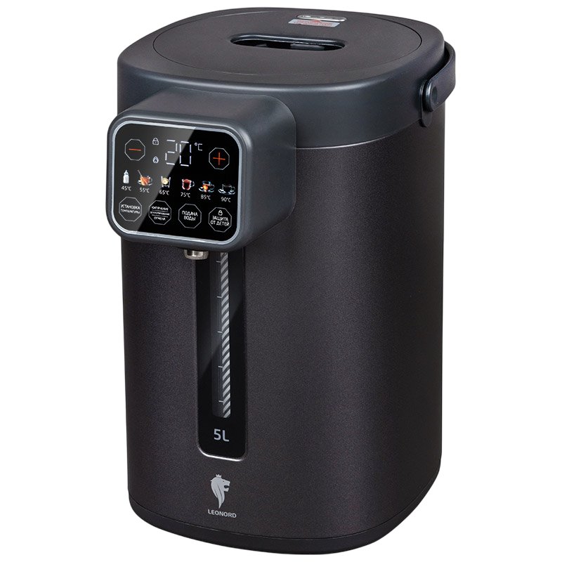 Термопот Leonord LE-1544, 5л, 1600Вт, колба нерж.сталь, тёмно-серый арт. 109688