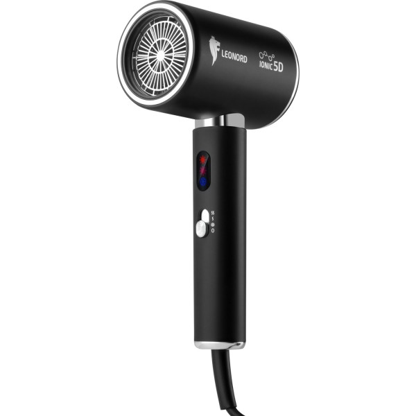 Фен Leonord LE-1226, 2кВт, 1 скорость, 3 режима, LED диссплей, холодный воздух, ионизация 900310