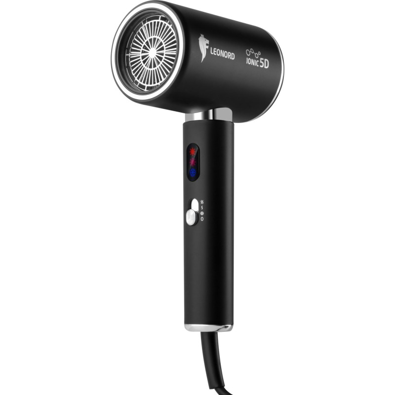 Фен Leonord LE-1226, 2кВт, 1 скорость, 3 режима, LED диссплей, холодный воздух, ионизация 900310