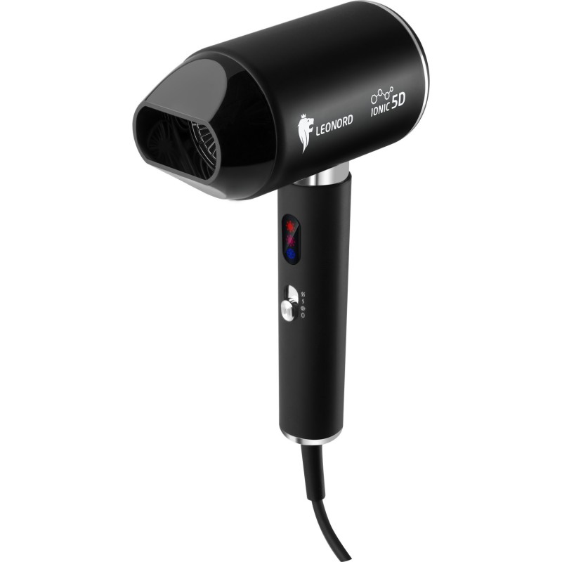 Фен Leonord LE-1226, 2кВт, 1 скорость, 3 режима, LED диссплей, холодный воздух, ионизация 900310