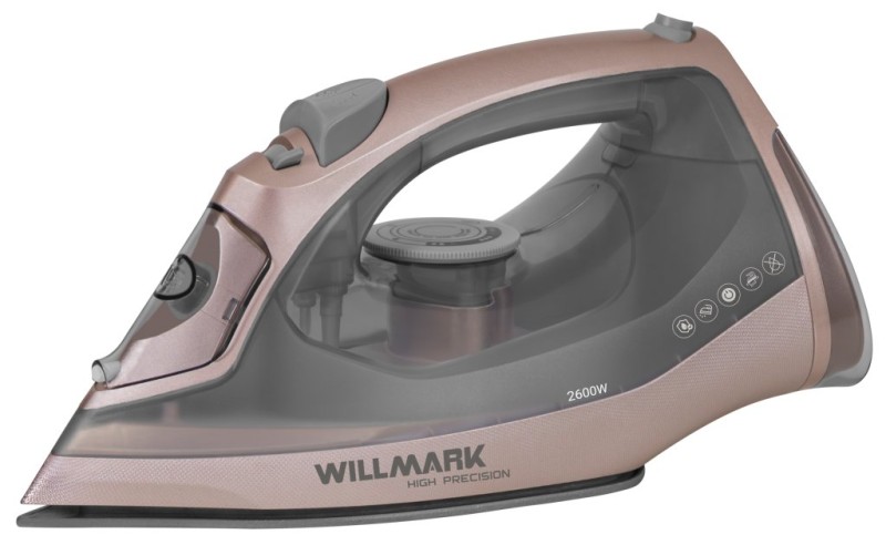 Утюг WILLMARK SI-2672CB 2600Вт, отпаривание, самоочистка, антикапельная система, защита от накипи