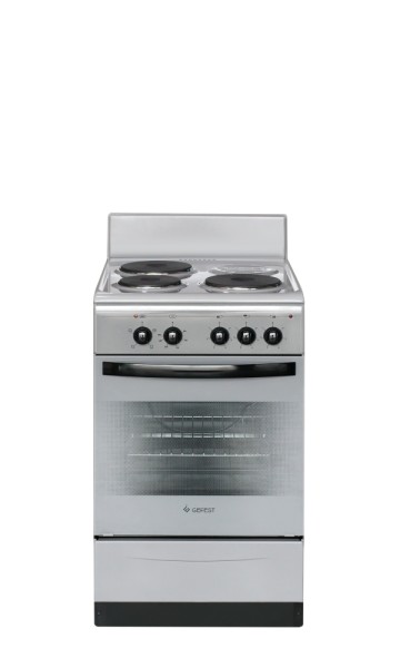 Электроплита Gefest 5140-0092, серый, эмаль, 3 конфорки, 5-5,5кВт, 50x59