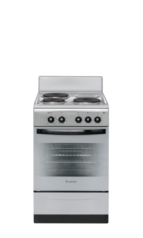 Электроплита Gefest 5140-0092, серый, эмаль, 3 конфорки, 5-5,5кВт, 50x59