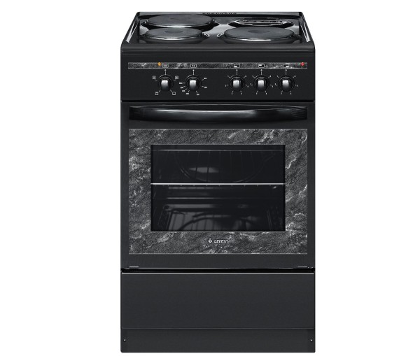 Электроплита Gefest 5140-0130 черный матовый, эмаль, 3 конфорки, 6000Вт, 50x59