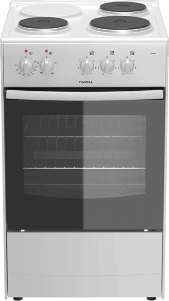 Электроплита DARINA B 33404W белый, эмаль, 3 конфорки, 5.5кВт, 50х56
