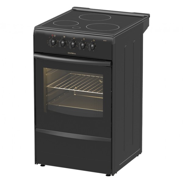 Электроплита DARINA 1B EC 331 606 At черный, стеклокерамика, 3 конфоки, 6.6кВт, 50x56