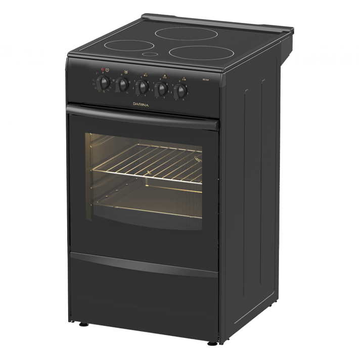 Электроплита DARINA 1B EC 331 606 At черный, стеклокерамика, 3 конфоки, 6.6кВт, 50x56