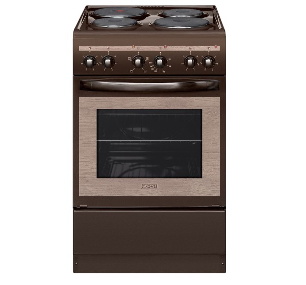 Электроплита Gefest 5140-01 0131 коричневая, эмалированная, 5.5кВт, 50x59