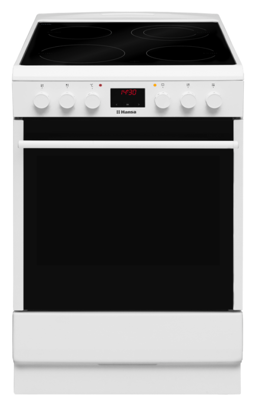 Электроплита Hansa FCCW-58208 (56051) белый, стеклокерамика, 50x60