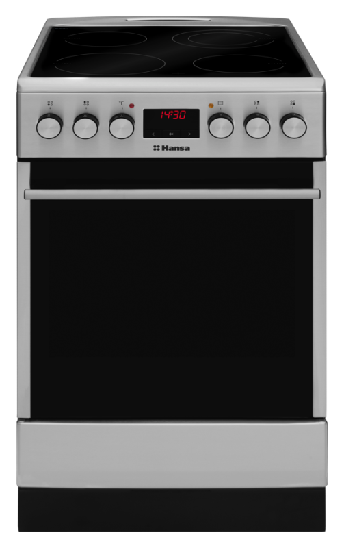 Электроплита Hansa FCСX-58208 (56052) металлик, стеклокерамика, 8.8кВт, 50x60