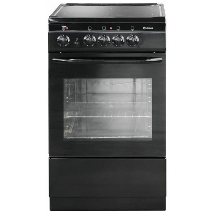 Электроплита De Luxe 506004.04эс-031 черный (стеклокерамика)