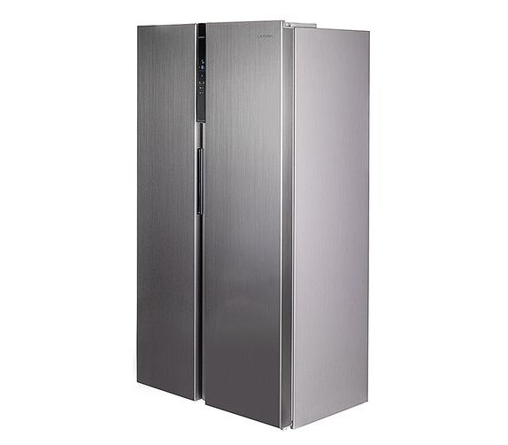 Холодильник LERAN SBS 300 IX NF нержавеющая сталь, 472/436/291/145л, A+, 176х57х90 см