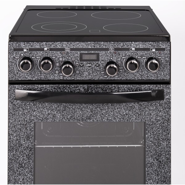 Электроплита Gefest 5560-03-0106, 55x60, черный-серый камень, стеклокерамика, 6,81-7,45кВт