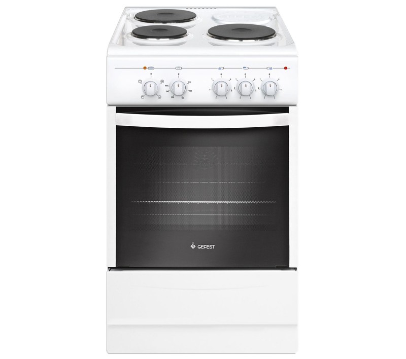 Электроплита Gefest 5140-0103 белый, эмаль, 6020Вт, 50x59