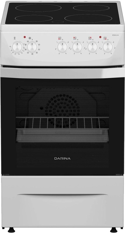 Электроплита DARINA 1D5 EC241 614 W белый, стеклокерамическая, 50х60