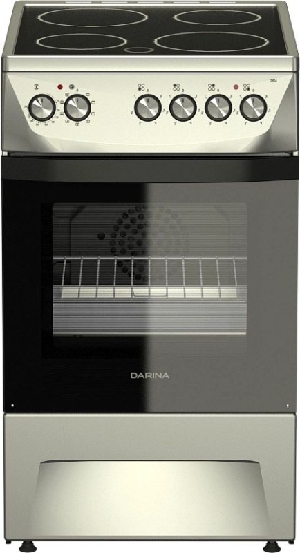Электроплита DARINA 1D5 EC241 614 X серебристый, стеклокерамическая, 50х60, 6100Вт