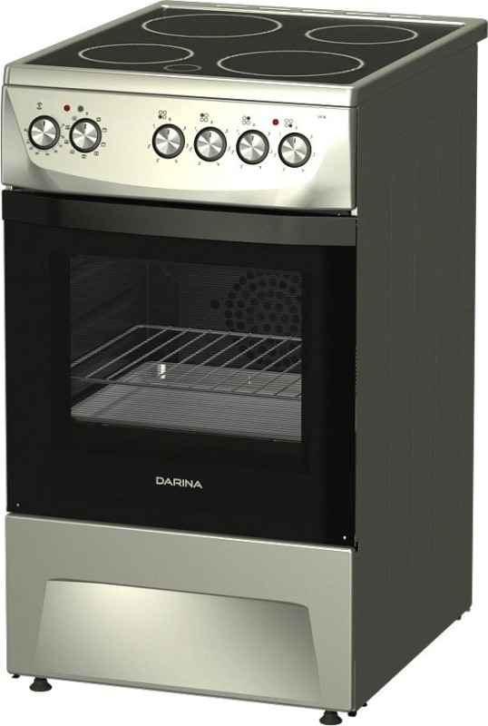 Электроплита DARINA 1D5 EC241 614 X серебристый, стеклокерамическая, 50х60, 6100Вт