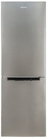 Холодильник LERAN CBF 203 IX NF нержавеющая сталь, 314/286/210/76л, No Frost, 186х58,3х60см