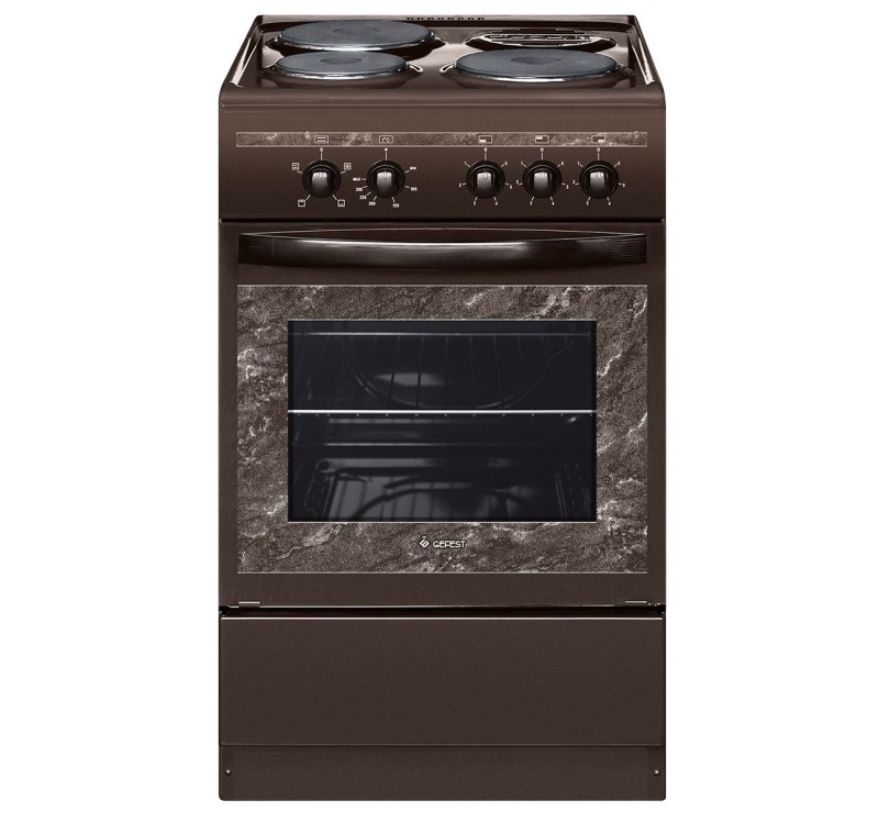 Электроплита Gefest 5140-0129 коричневый, эмалированная, 5.5-6.015кВт, 50x59