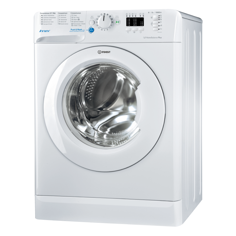 Стиральная машина Indesit BWSA 51051 1 белый, 5кг, 1000об/мин, A, 85x59.5x42см