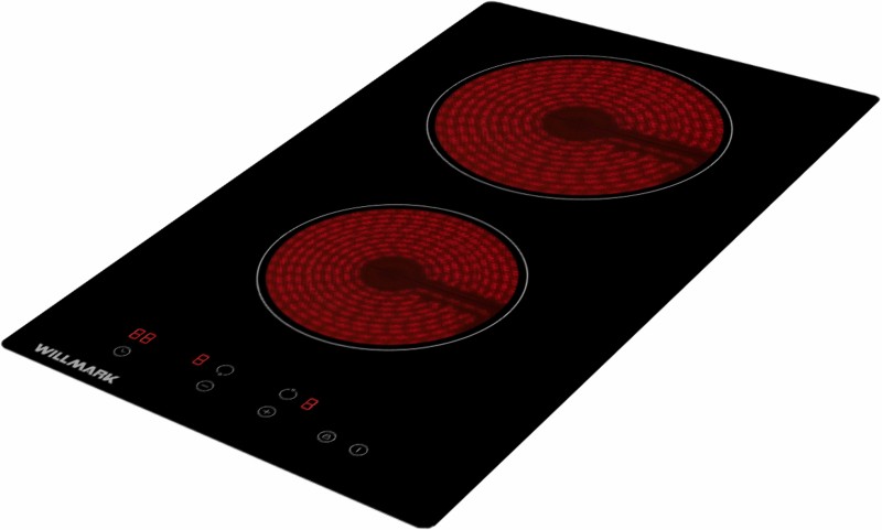 Варочная поверхность стеклокерамика WILLMARK WCH-2301R 2 конфорки 1200/1800Вт, 9 уровней мощности