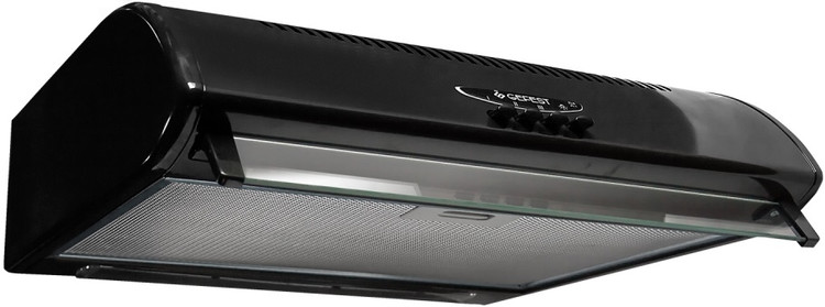 Вытяжка Gefest BO-2501-K41 черный, 3 режима, 85/100/135кВт, 150/200/300м3/ч