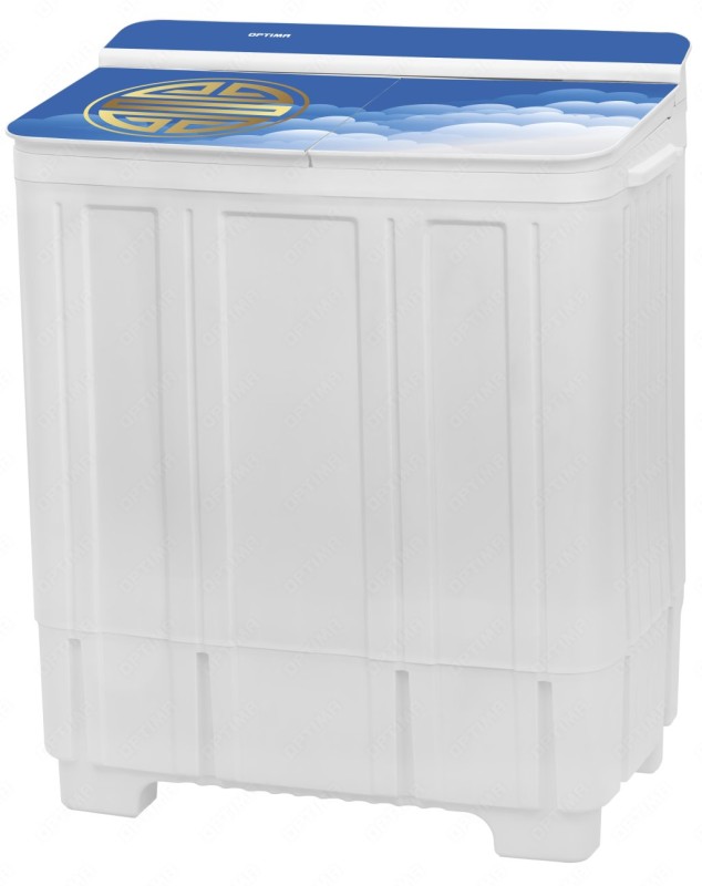 Стиральная машина OPTIMA МСП-88СТ голубой орнамент, 8кг/6кг, 1350об/мин, 550Вт