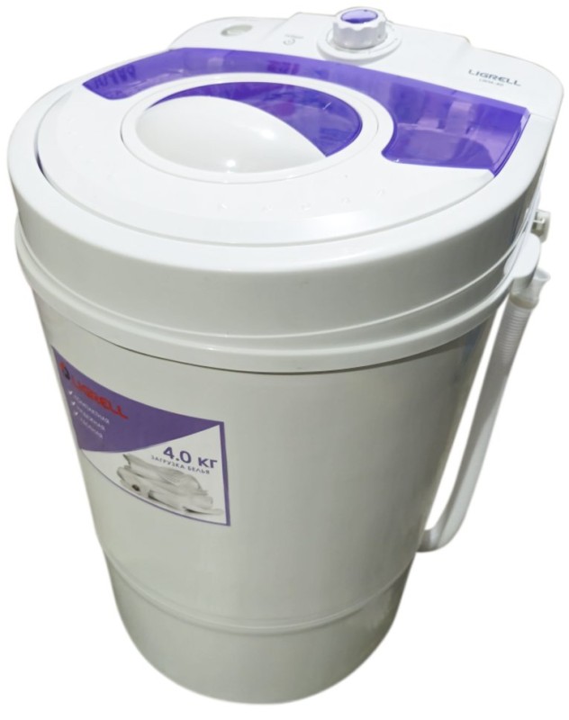 Стиральная машина LIGRELL LWM-40 белый/фиолетовый, 4кг, таймер, 135Вт