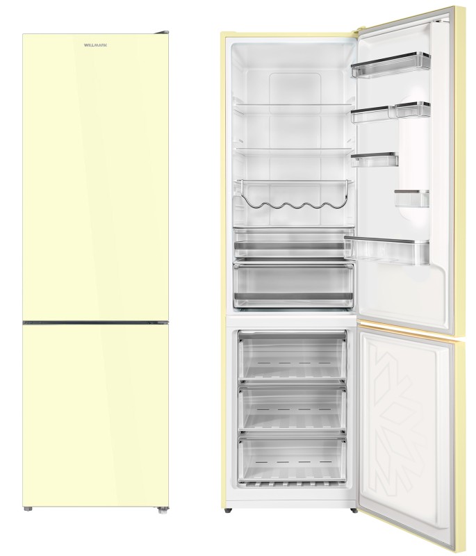 Холодильник WILLMARK RFN-582DIGB бежевый, 410/384/277/107л, A++, SN/N/ST/T, 595*635*2000мм