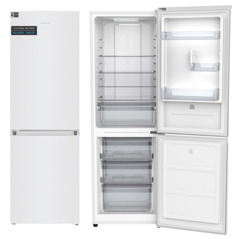 Холодильник WILLMARK RFN-425NFW белый, TNF, 315/281/201/80л, A+, 59.5*60*185см